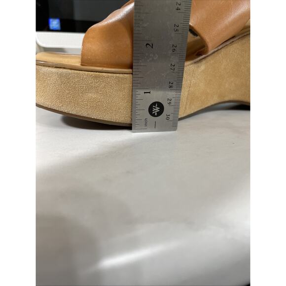 Kork Ease LANA Crisscross Slide Sandal Women’s 9 Brown Platform Wedge Boho - Picture 14 of 15